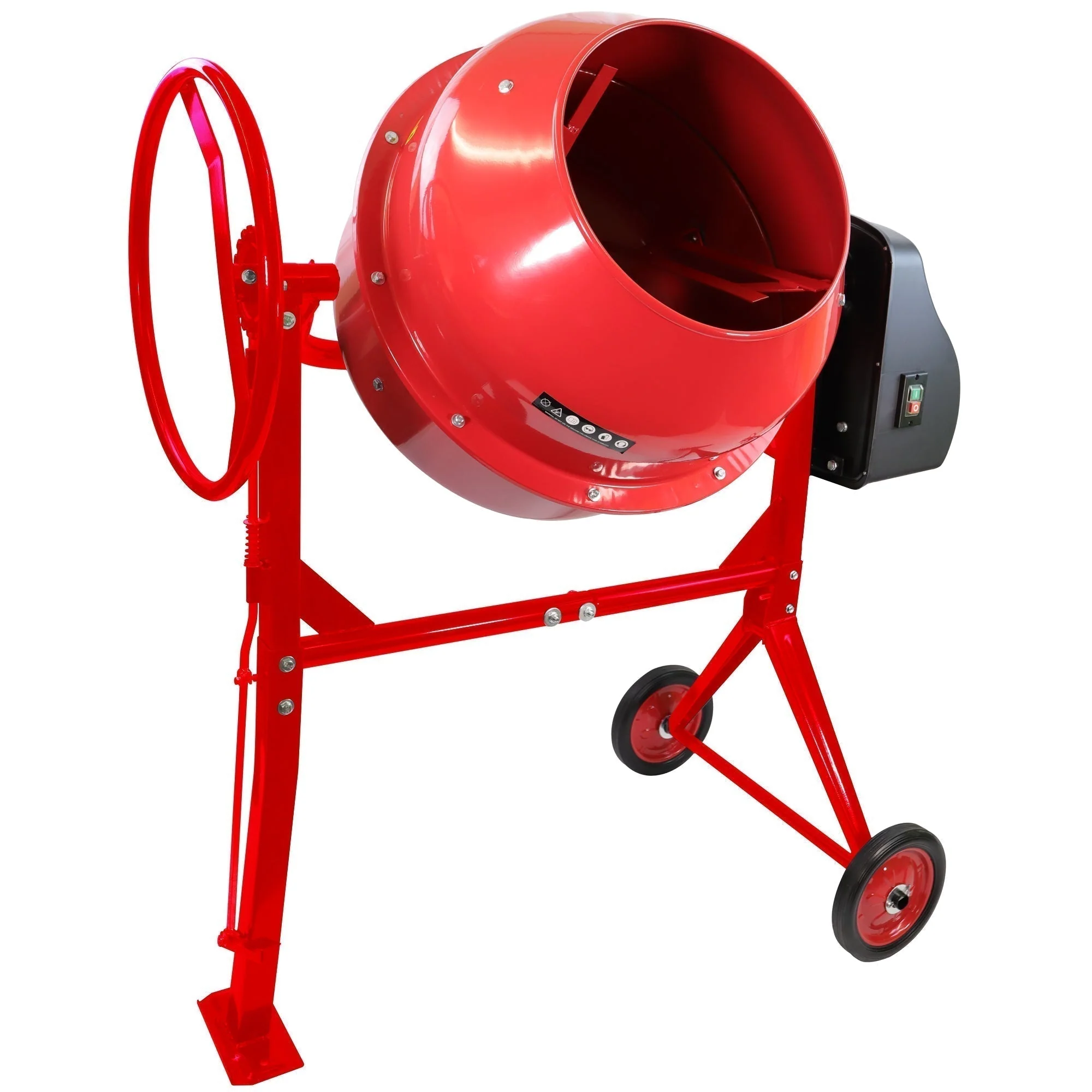 Excel 180L Portable Cement Concrete Mixer 240V/800W with Wheels