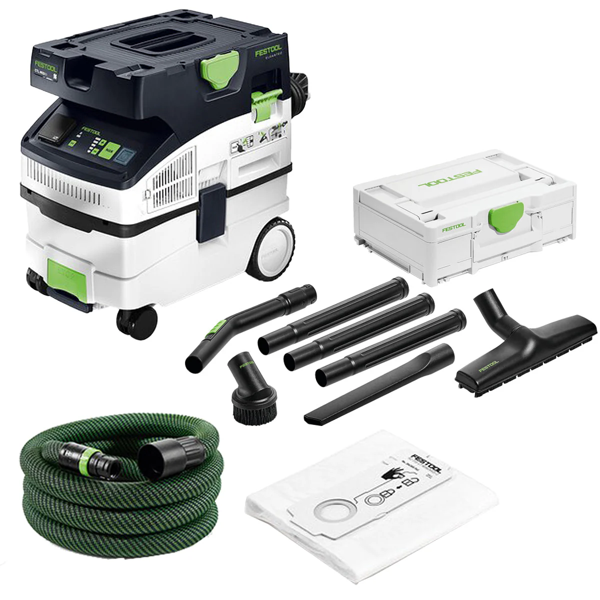 Festool CTL MIDI I 230V GB Mobile Dust Extractor CLEANTEC - 578321 With Compact Cleaning Set 577257