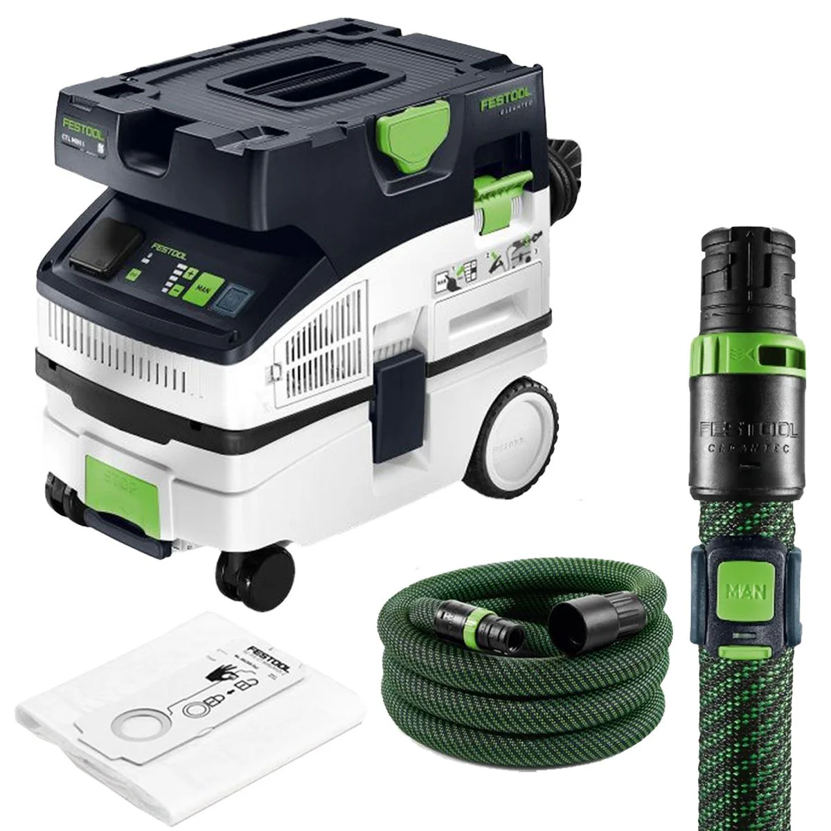Festool CTL MINI I 110V GB Mobile Dust Extractor CLEANTEC - 578314 With Bluetooth Remote Control 202098