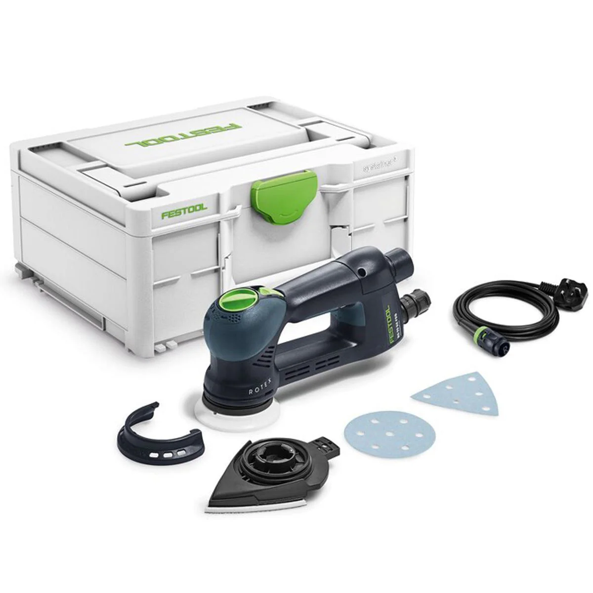 Festool ROTEX RO 90 DX FEQ-Plus 90mm Geared Eccentric Sander 230V GB With Systainer - 576261