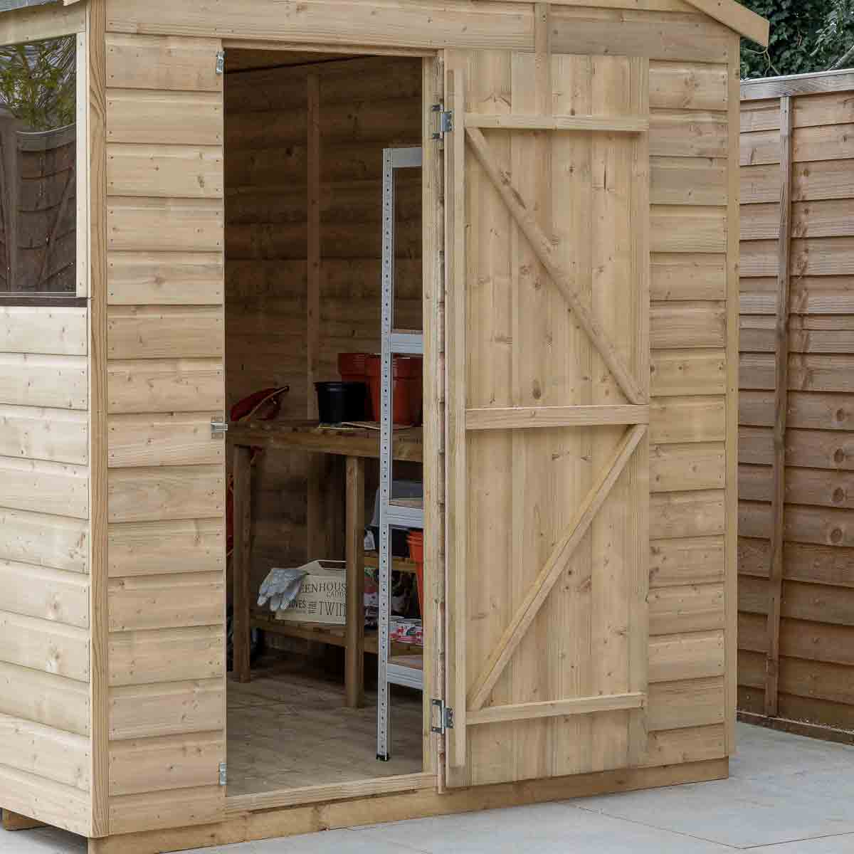 Forest Garden Beckwood 8x6 Pent Shed - No Windows - Image 14