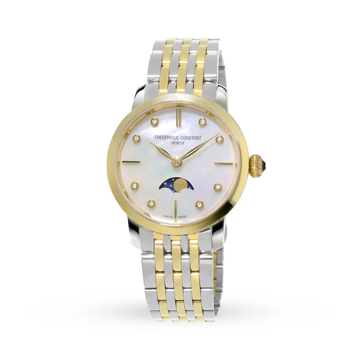Frederique Constant Slimline 30mm Ladies Watch Luxury Watch Swiss Made High Precision Movement FC-206MPWD1S3B