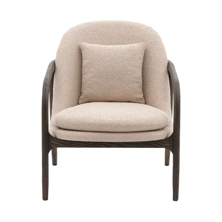 Gallery Allegra Taupe Fabric Armchair - Image 3