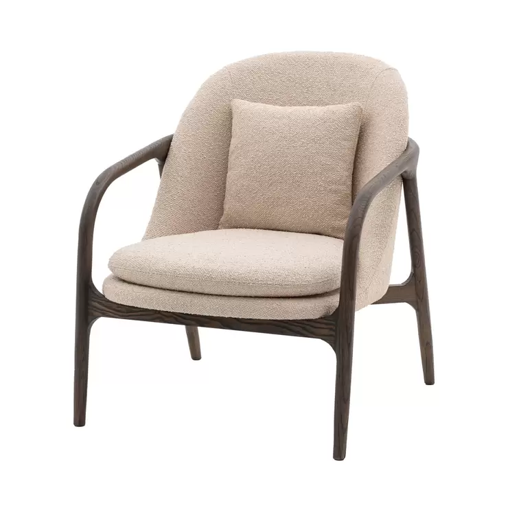 Gallery Allegra Taupe Fabric Armchair - Image 4
