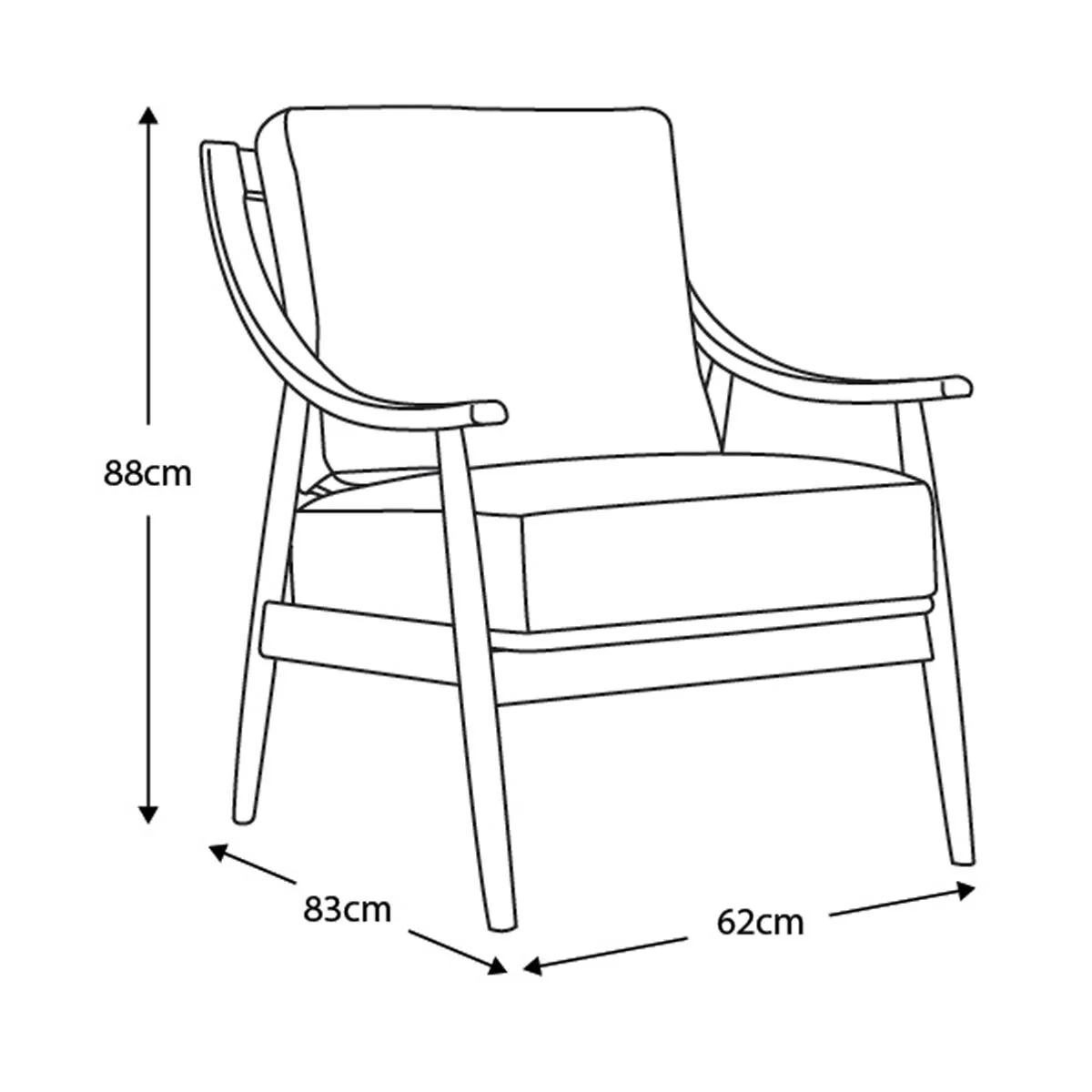 Gallery Ashford Brown Leather Armchair - Image 2
