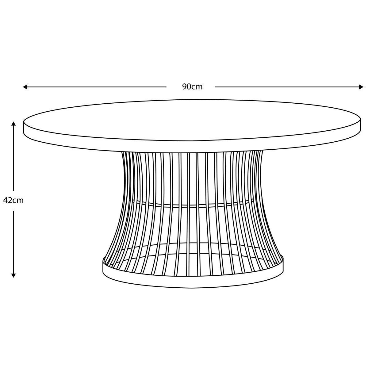 Gallery Chester Glass Top Coffee Table, Bronze - Image 2