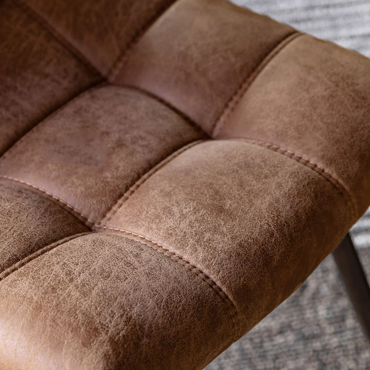 Gallery Darwin Brown Faux Leather Dining Chair, 2 Pack - Image 3