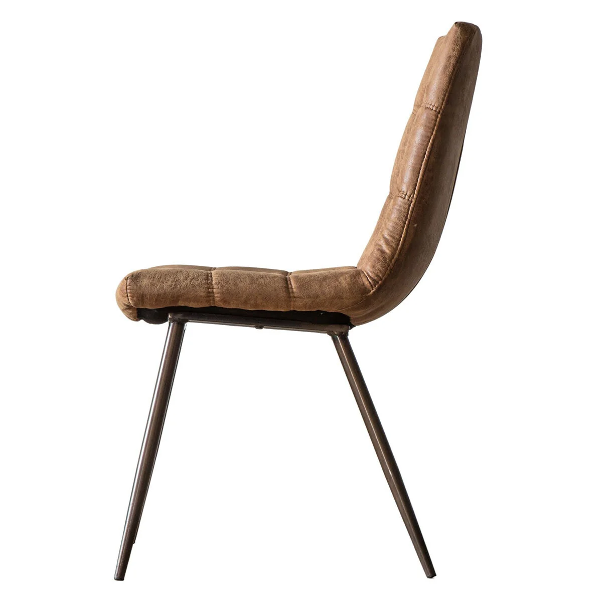 Gallery Darwin Brown Faux Leather Dining Chair, 2 Pack - Image 6