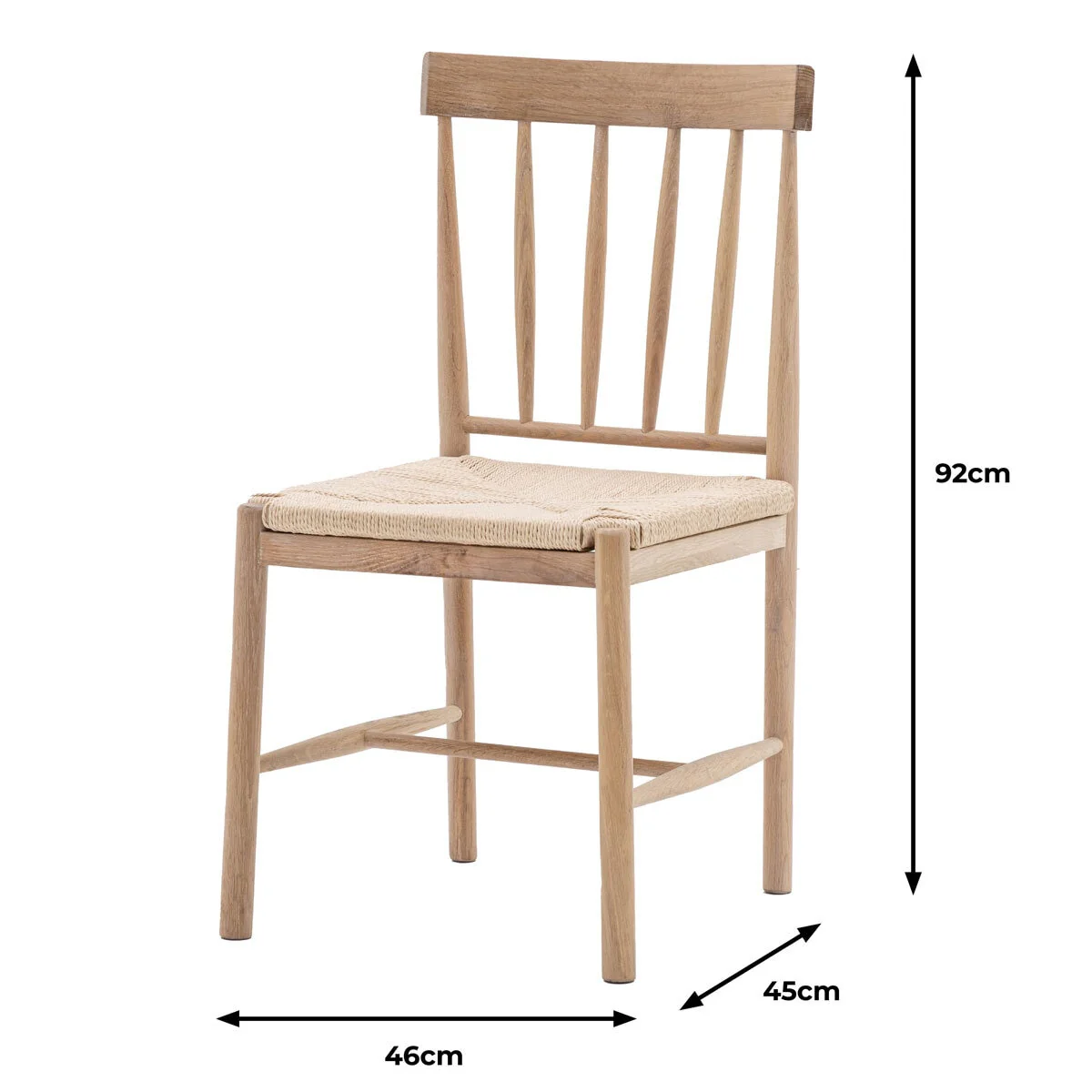 Gallery Eton Rope Dining Chair, 2 Pack - Image 2