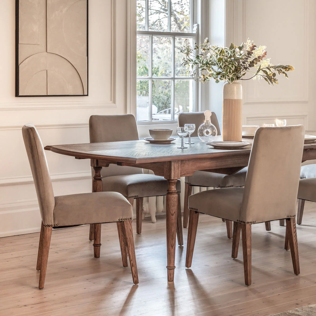 Gallery Highgrove Grey Velvet Dining Chair, 2 Pack - Image 6
