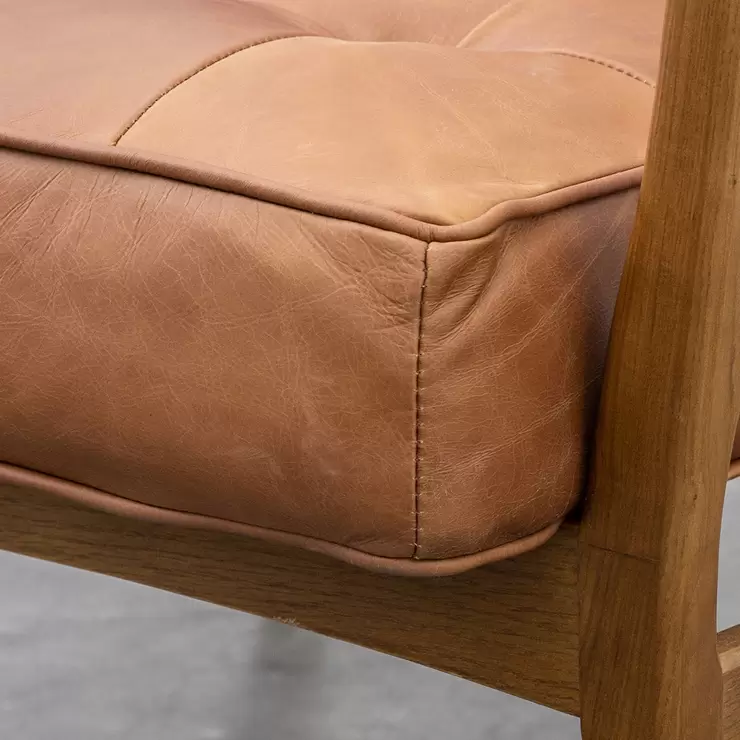 Gallery Humber Vintage Brown Leather 2 Seater Sofa