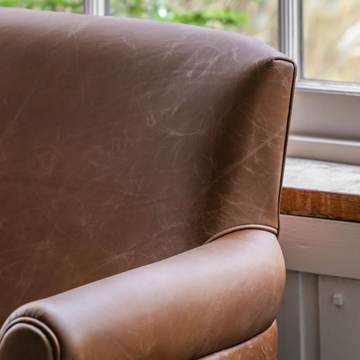 Gallery Mr. Paddington Vintage Brown Leather 2 Seater Sofa - Image 5