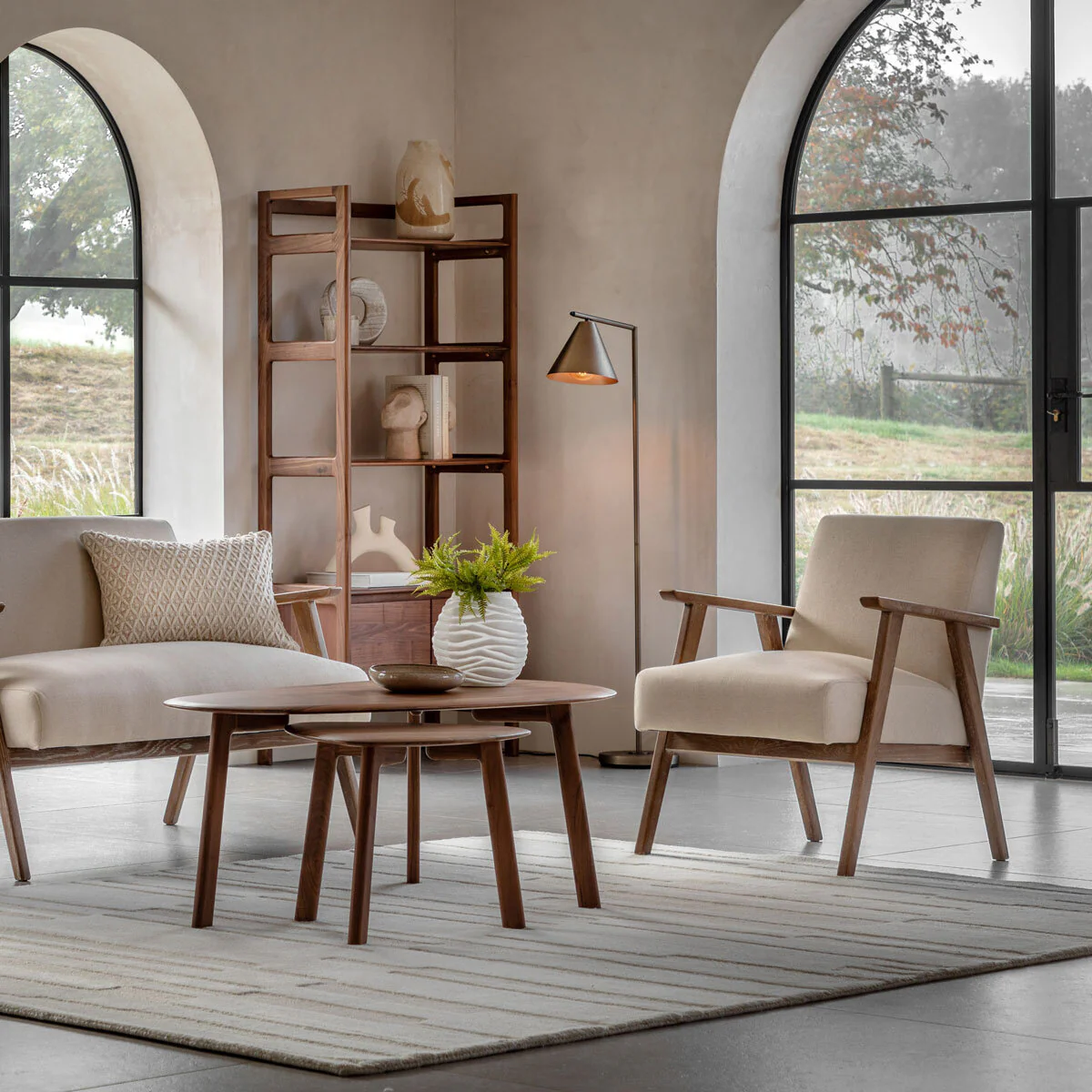 Gallery Neyland Natural Linen Armchair - Image 3