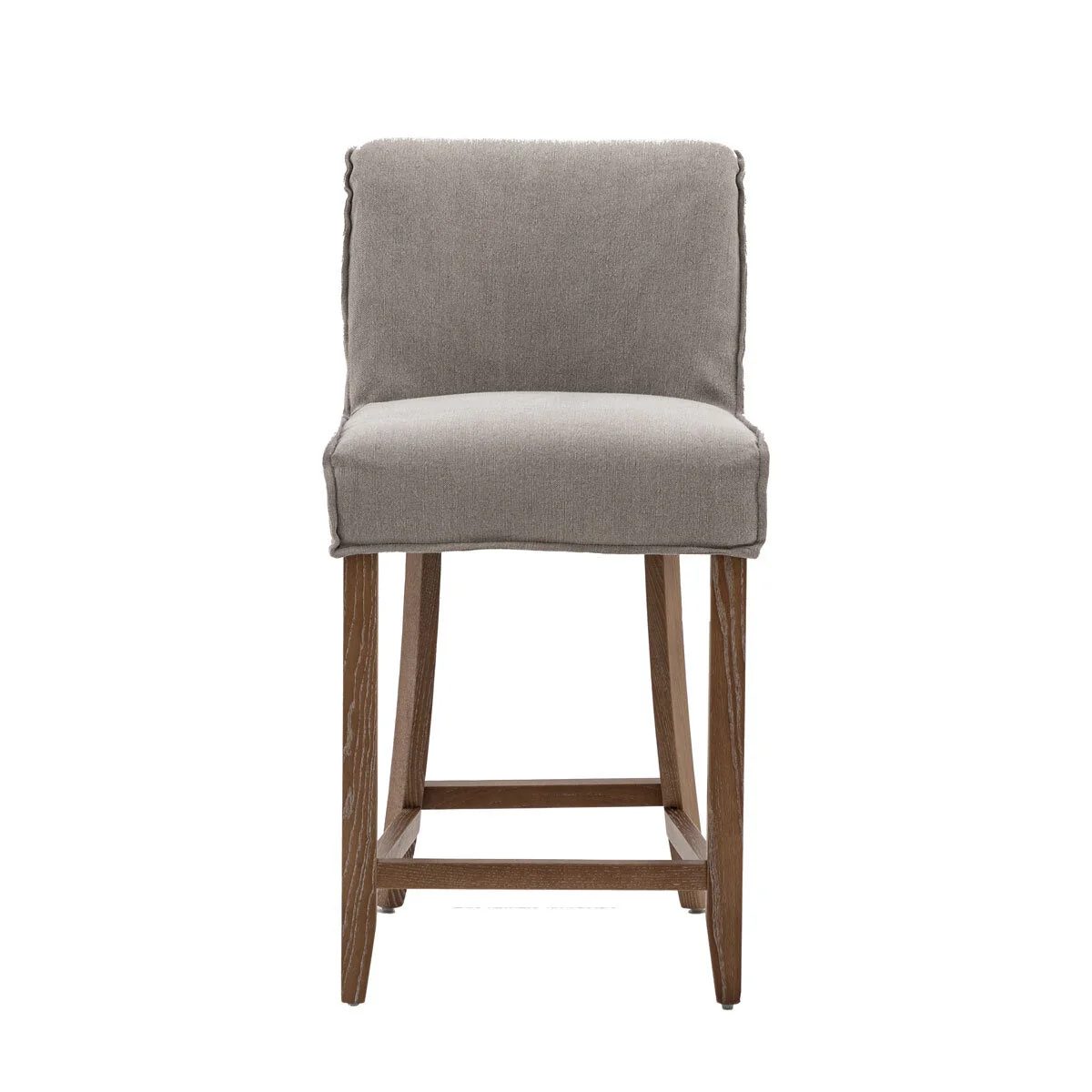 Gallery Tarnby Grey Linen Bar Stool, 2 Pack - Image 5