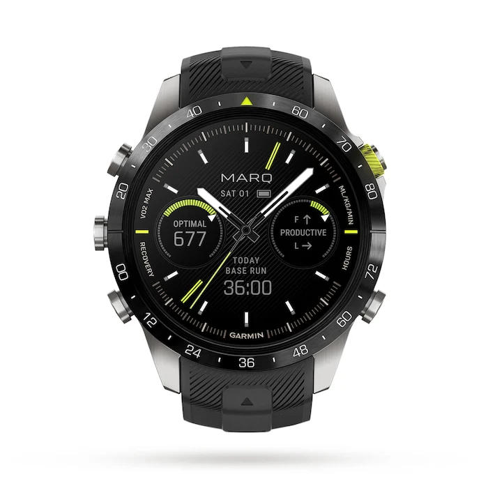 Garmin 46mm Men’s Watch with Digital Screen Material Dial, Titanium Case, 100m Water Resistant / 010-02648-41