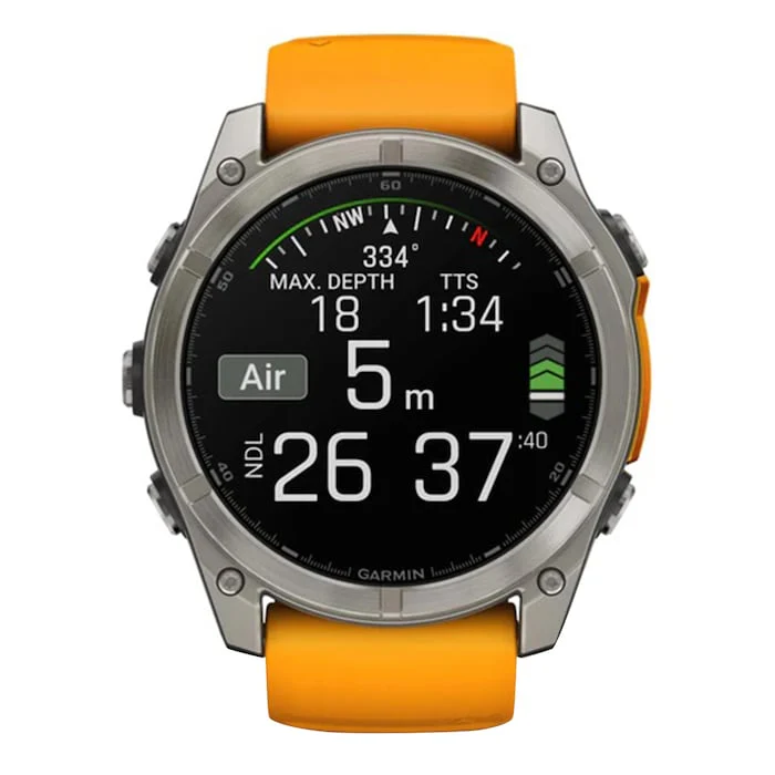 Garmin FÄ“nixÂ® 8 51mm AMOLED Unisex Watch GPS Smartwatch AMOLED Display Multi Band GNSS  010-02905-11