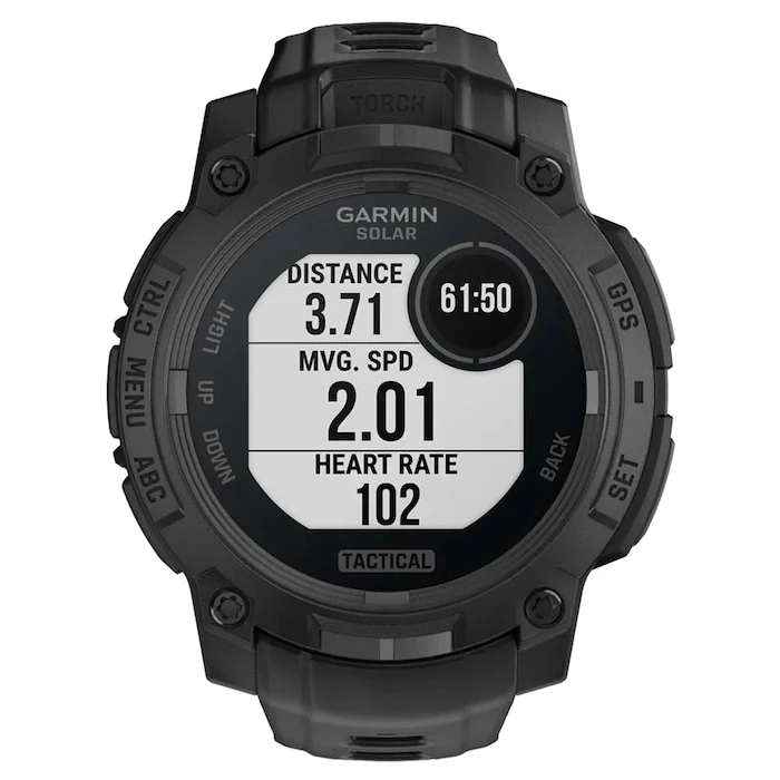 Garmin Instinct 3 Solar Tactical Edition 45mm Unisex Smart Watch Black GPS Smartwatch 010-02934-50
