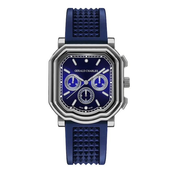 Gerald Charles Automatic 39mm Men’s Watch with Blue Material Dial, Titanium Case, 100m Water Resistant / GC3.0-TN-01