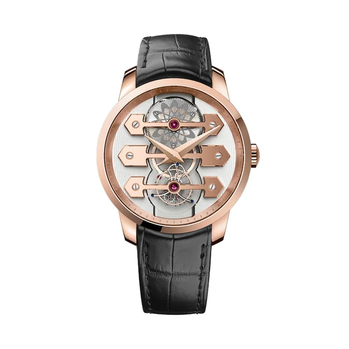 Girard Perregaux Automatic 45mm Men’s Watch with Skeleton Material Dial, Gold Case, 30m Water Resistant / 99280-52-000-BA6E