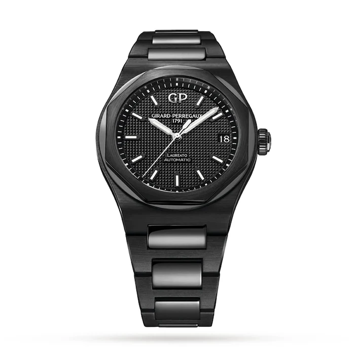 Girard Perregaux Elegance Automatic 42mm Men’s Watch with Black Material Dial, Titanium Case, 100m Water Resistant / 81010-32-631-32A