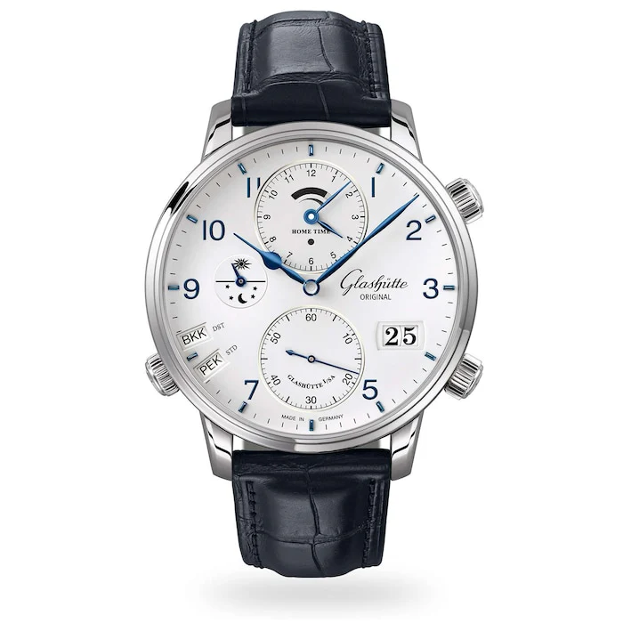 Glashutte Original Automatic Men’s Watch with White Material Dial, Stainless Steel Case, 50m Water Resistant / 1-89-02-03-02-30