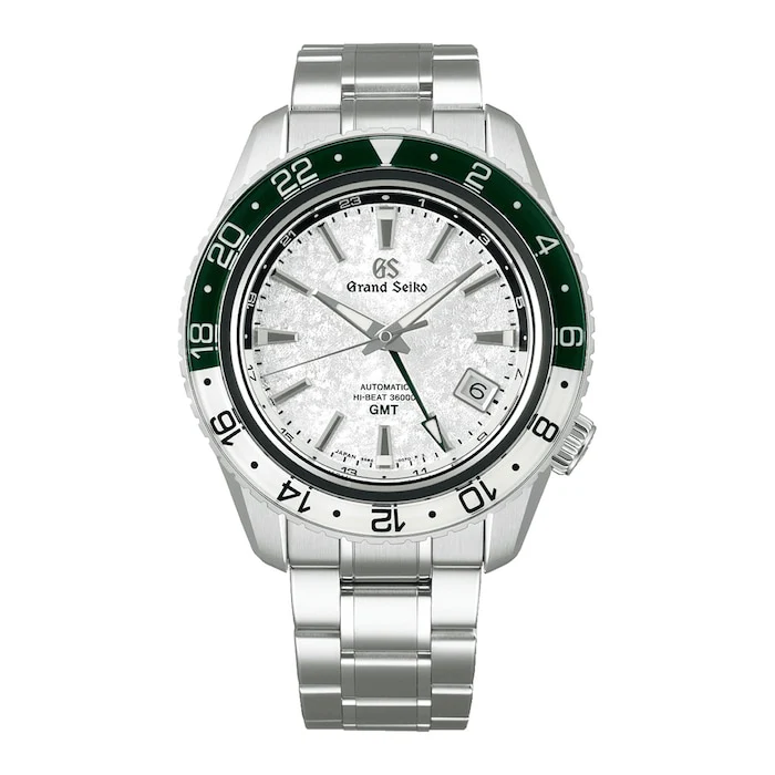 Grand Seiko Elegance Automatic 44mm Men’s Watch with White Material Dial, Stainless Steel Case & Bracelet, 200m Water Resistant / SBGJ277