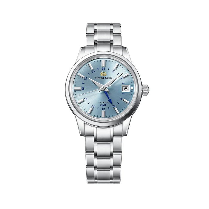 Grand Seiko Elegance Automatic Men’s Watch with Blue Material Dial, Stainless Steel Case & Bracelet / SBGM253