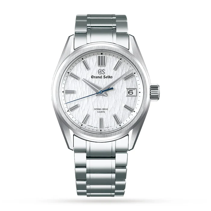 Grand Seiko Evolution 9 Automatic 40mm Men’s Watch with White Material Dial, Stainless Steel Case & Bracelet, 100m Water Resistant / SLGA009