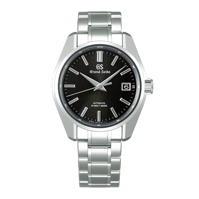 Grand Seiko Heritage Automatic 40mm Men’s Watch with Black Material Dial, Ever-Brilliant Steel Case, 100m Water Resistant / SBGH301