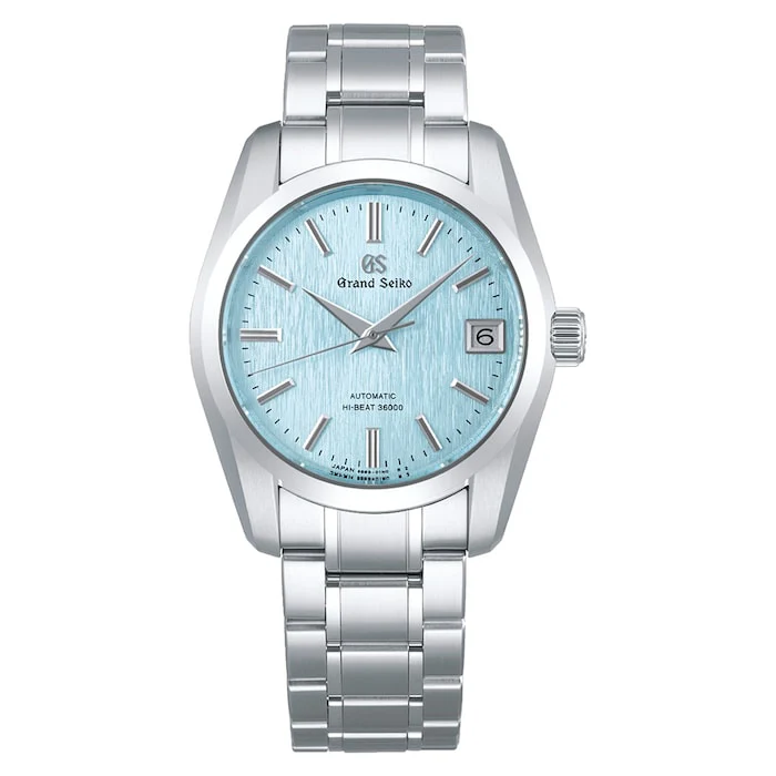 Grand Seiko Heritage Hi-Beat 37mm Men’s Watch with Blue Material Dial, Ever-Brilliant Steel Case, 100m Water Resistant / SBGH347