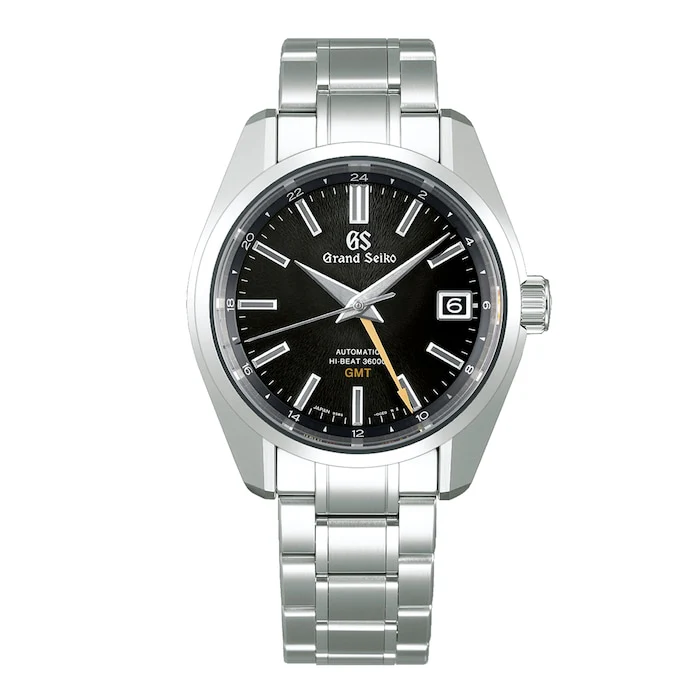 Grand Seiko Heritage Hi-Beat 40mm Men’s Watch with Black Material Dial, Stainless Steel Case & Bracelet, 100m Water Resistant / SBGJ265