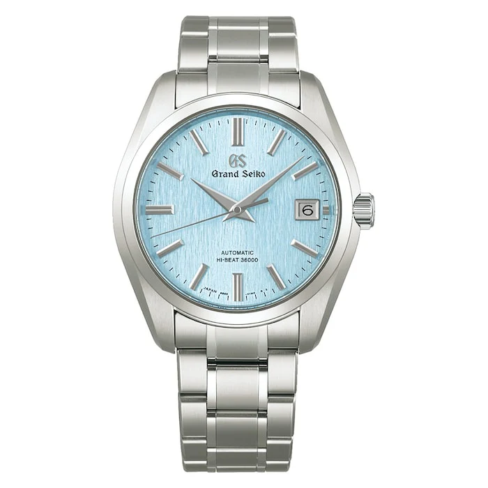 Grand Seiko Heritage Hi-Beat 40mm Men’s Watch with Blue Material Dial, Stainless Steel Case, 100m Water Resistant / SBGH349