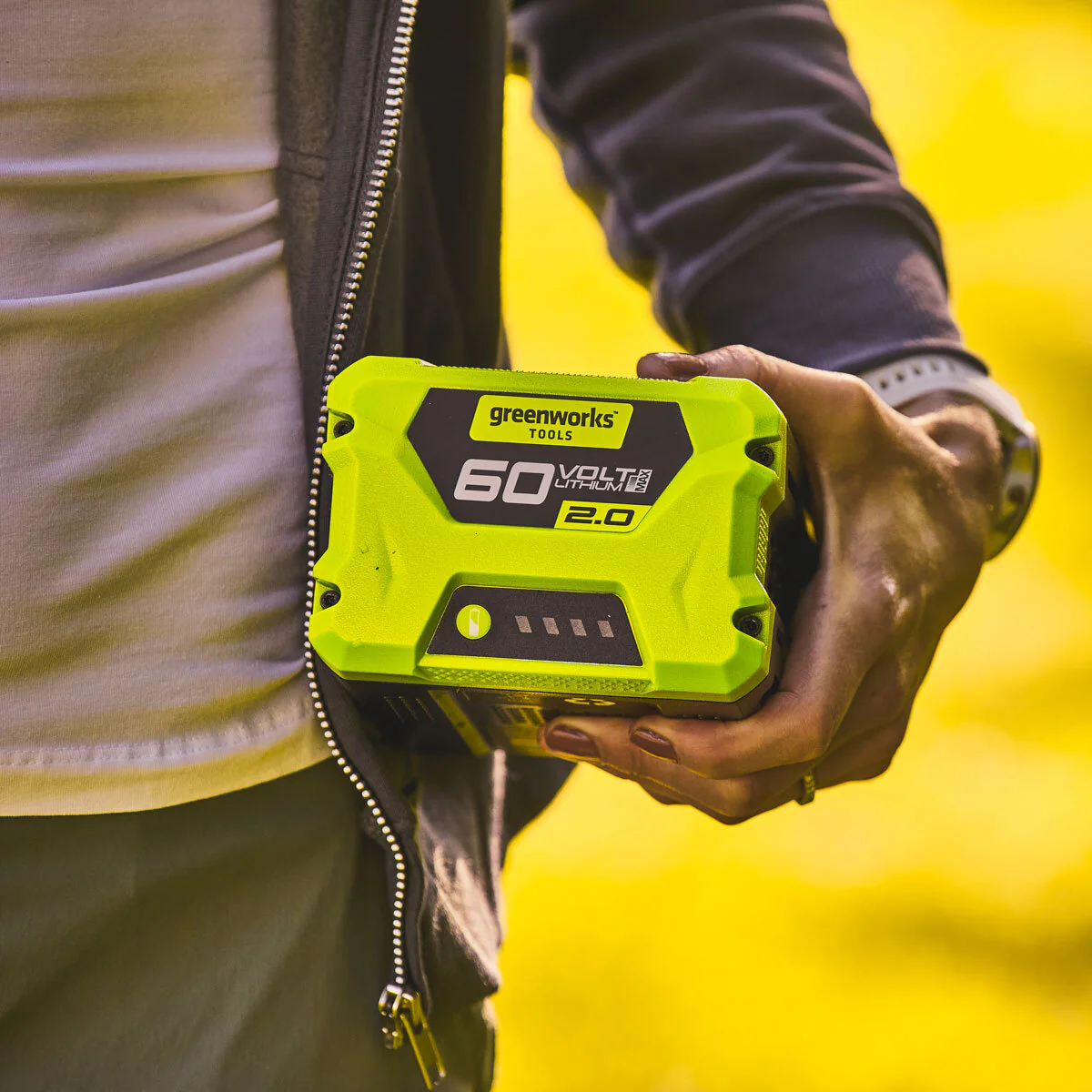 Greenworks 60V Charger + 60V (2Ah) Lithium-ion Battery - Image 2
