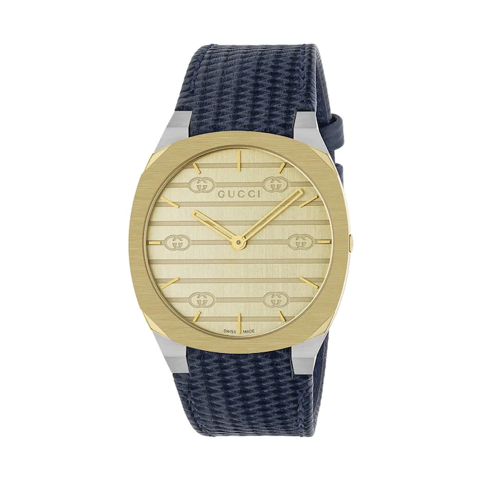 Gucci 25H watch, 38mm Luxury Watch Swiss Made High Precision Movement Sapphire Crystal Stainless Steel Case YA163418