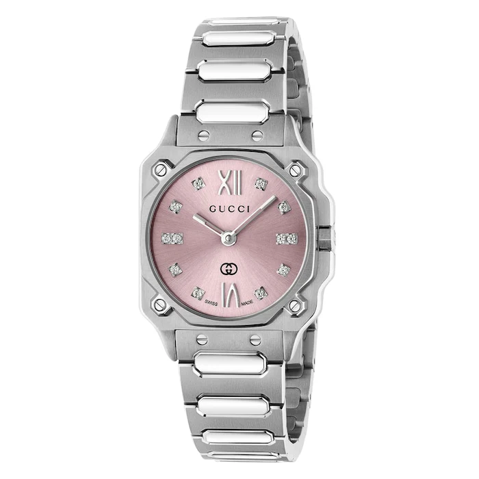Gucci G-Flat watch, 24mm Luxury Watch Swiss Made High Precision Movement Sapphire Crystal YA166501