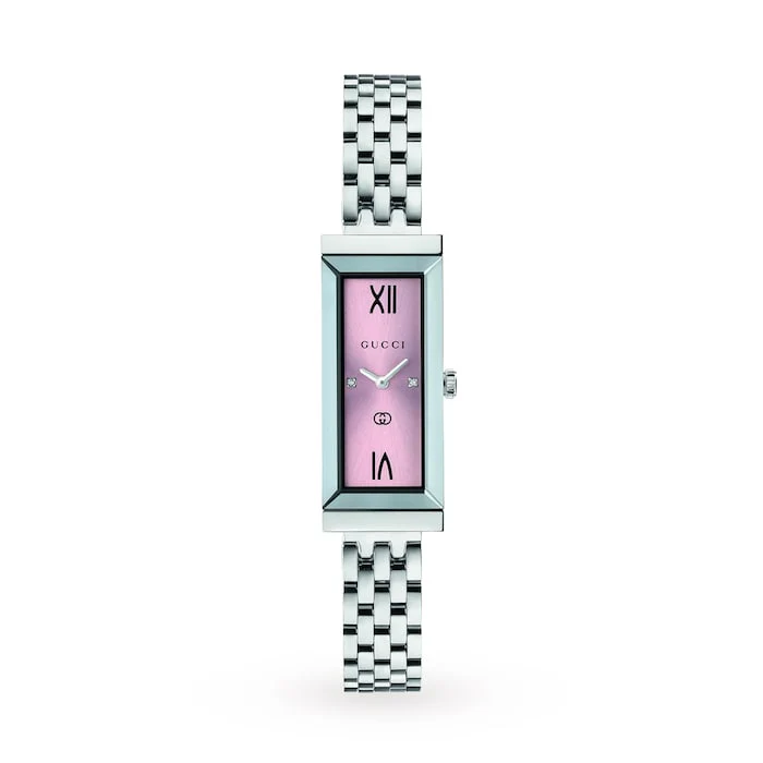 Gucci G-Frame Watch, 14x34mm Luxury Watch Swiss Made High Precision Movement Sapphire Crystal YA127516