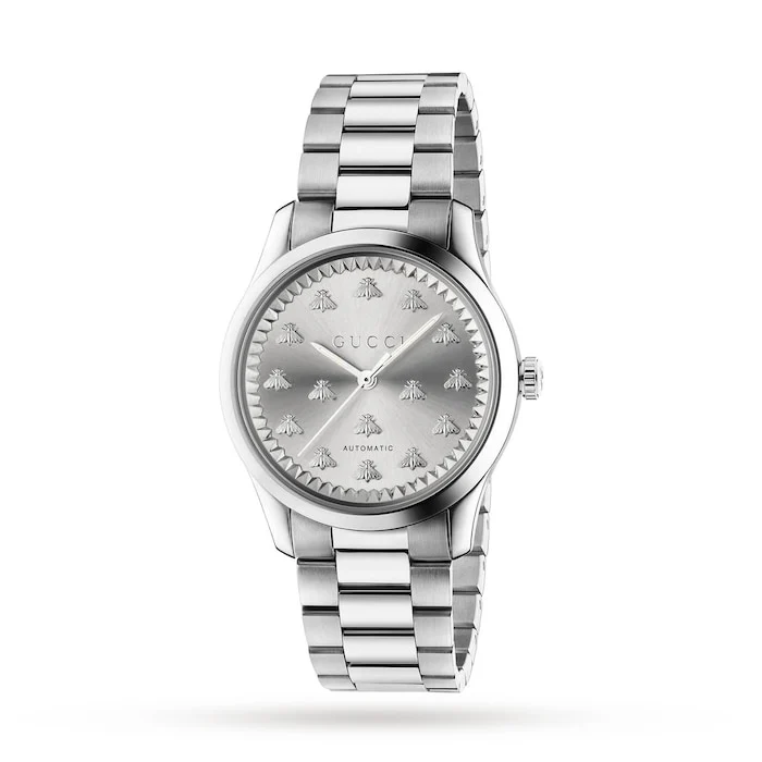 Gucci G-Timeless Silver 38mm Unisex Watch Luxury Watch Swiss Made High Precision Movement YA1264190