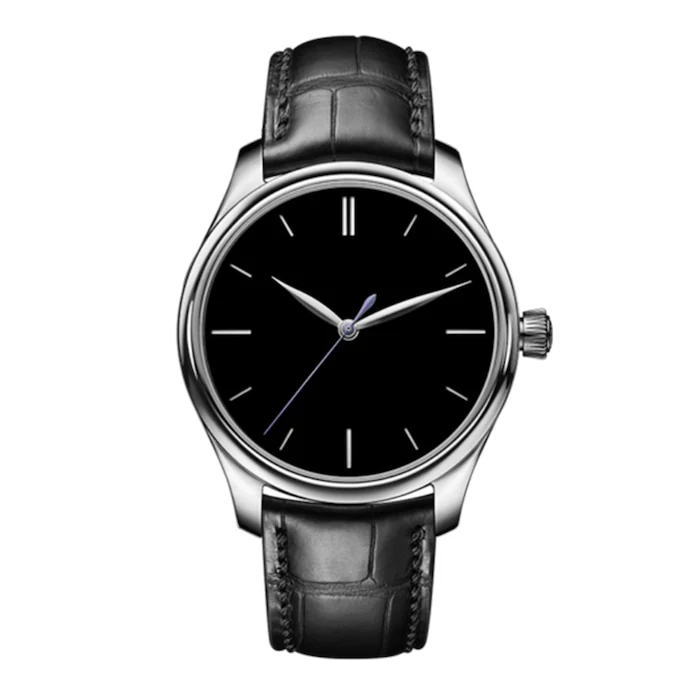 H. Moser & Cie Automatic 40mm Men’s Watch with Black Material Dial, Stainless Steel Case, 30m Water Resistant / 1200-1235