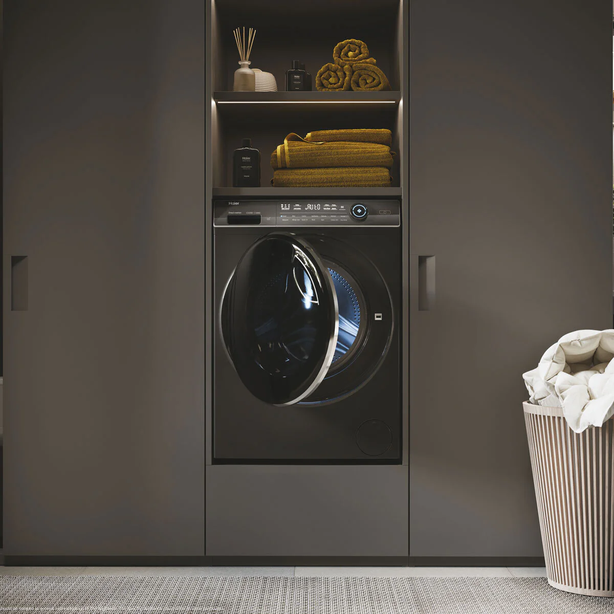Haier I-Pro Series 7 HWD10BD14979SNUK, 10/6KG Washer Dryer, D Rated in Graphite - Image 5