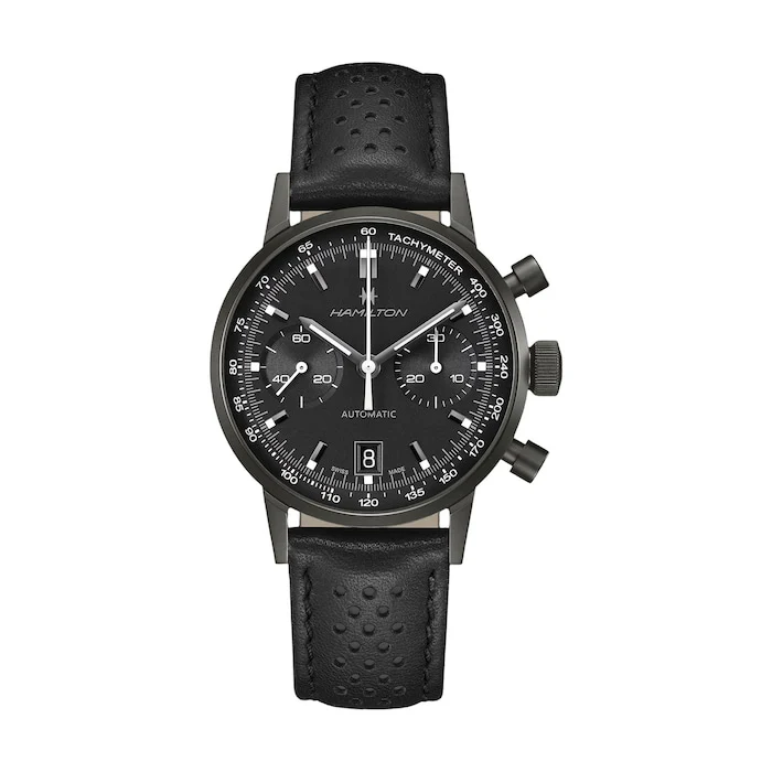 Hamilton American ClassicIntra-Matic Auto Chrono 40mm Unisex Watch Black Luxury Watch Swiss Made  H38446730