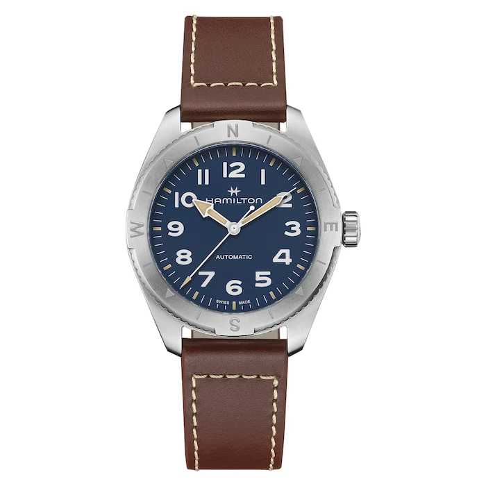 Hamilton Automatic 41mm Men’s Watch with Blue Material Dial, Stainless Steel Case, 100m Water Resistant / H70315540