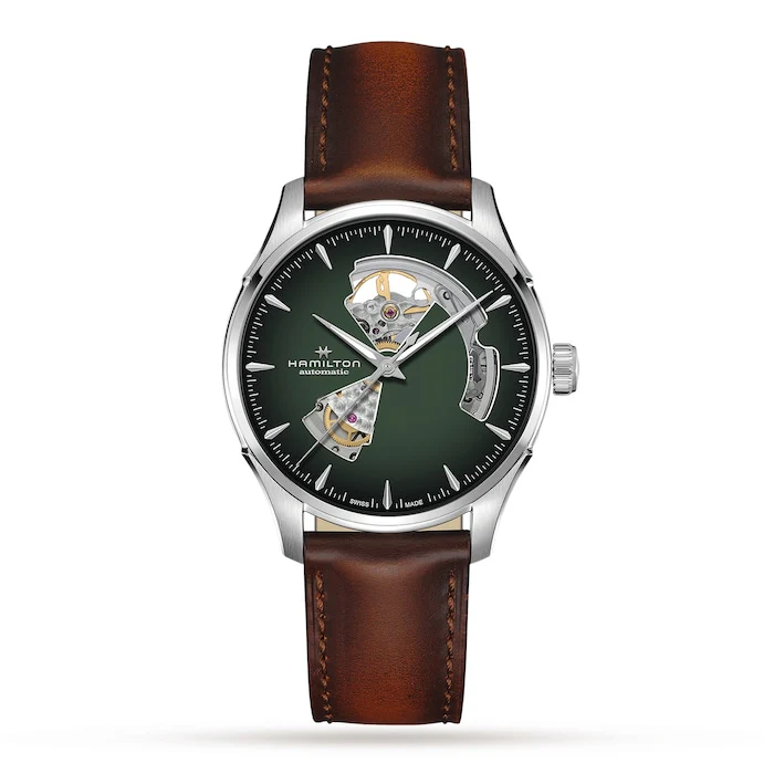 Jazzmaster Open Heart 40mm Mens Watch Green