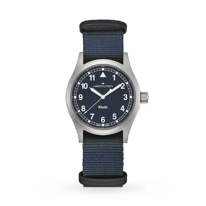 Hamilton Khaki Field 38mm Unisex Watch Blue Luxury Watch Swiss Made High Precision Movement H69401940
