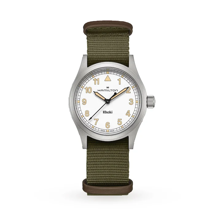 Hamilton Khaki Field 38mm Unisex Watch White Luxury Watch Swiss Made High Precision Movement H69401910