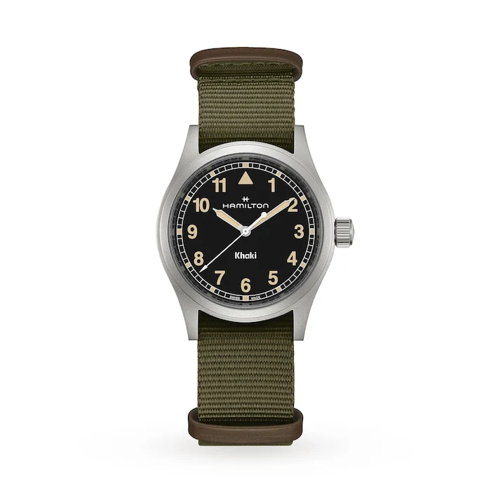 Hamilton Khaki Field Quartz 38mm Unisex Watch Black Luxury Watch Swiss Made High Precision Movement H69401930