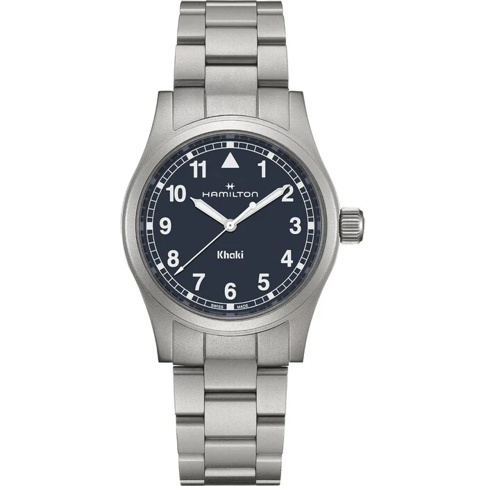 Hamilton Khaki Field Quartz 38mm Unisex Watch Blue Luxury Watch Swiss Made High Precision Movement H69401140
