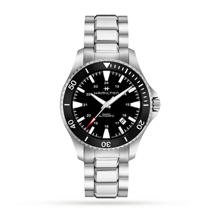 Hamilton Khaki-Navy 40mm Mens Watch Luxury Watch Swiss Made Highâ Precision Movement Sapphire Crystal Stainless Steel Case Water Resistant Classic Design H82335131