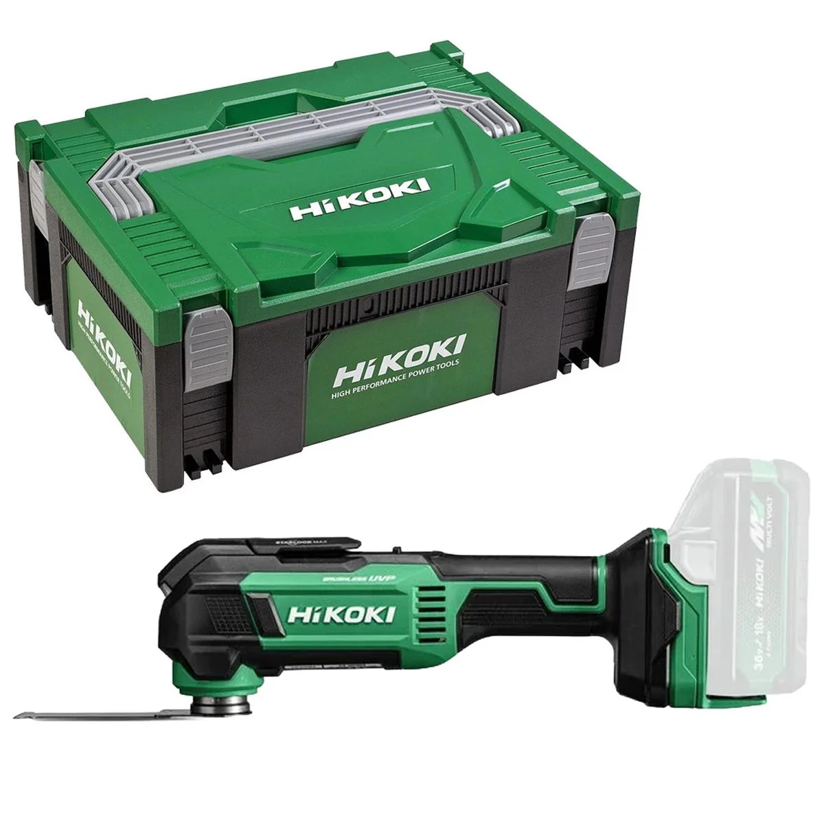 HiKOKI CV18DMAW2Z 18V Brushless Starlock Max Multi Tool Body Only with Case