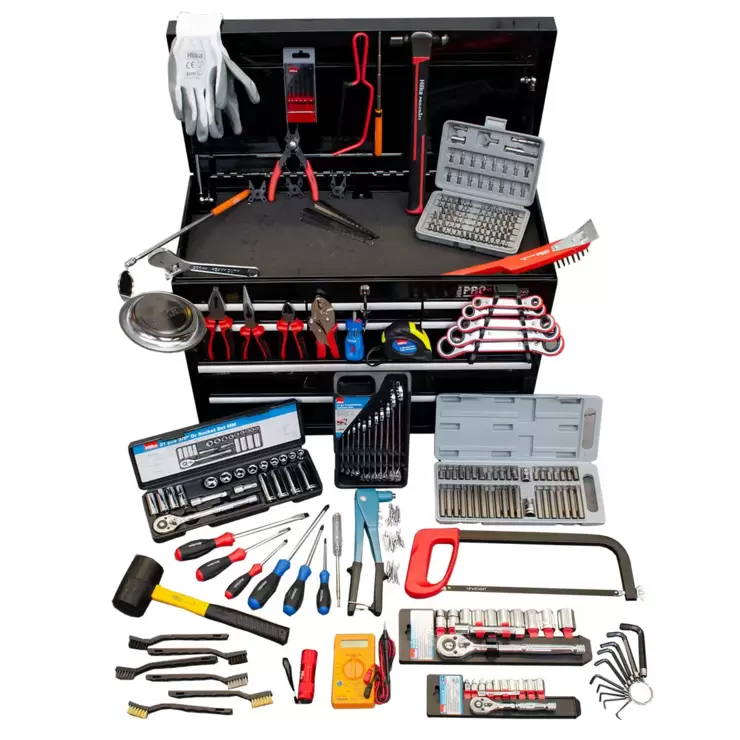 Hilka 304 Piece Tool Kit with Heavy Duty 9-Drawer Tool Chest - Image 3