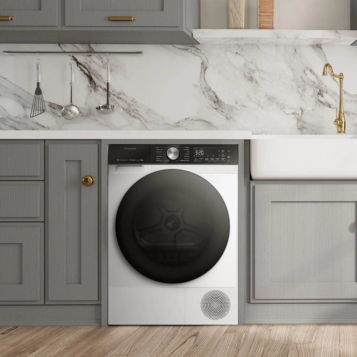 Hisense DH5S102BW, 10kg Heat Pump Dryer A+++ Rating in White